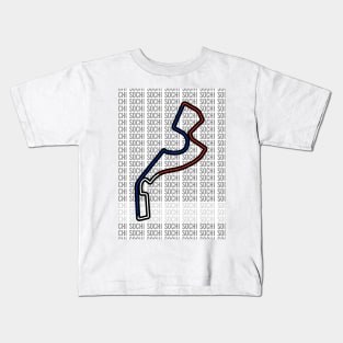 Sochi - F1 Track Kids T-Shirt